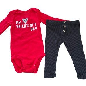 Baby Girl Valentine Outfit Size 12 Months